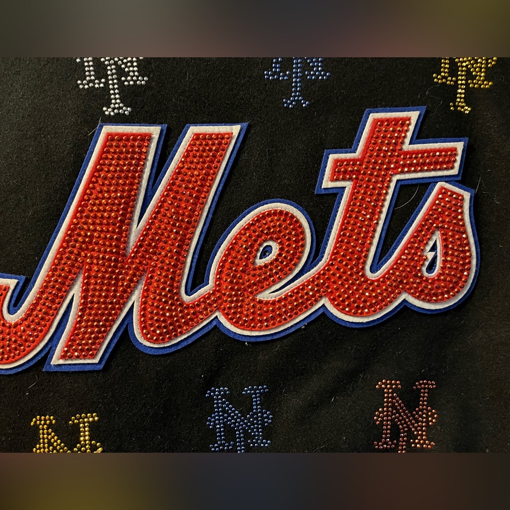 NWT New York METS Wool Jacket Hand crafted SF logo by G-III - Bling Jacket - Picture 2 of 10